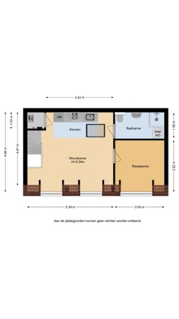 Floorplan - Tesselschadestraat 38B, 3521 XW Utrecht